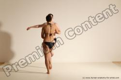 Underwear Woman - Man White Average Short Brown Dancing Dynamic poses Academic